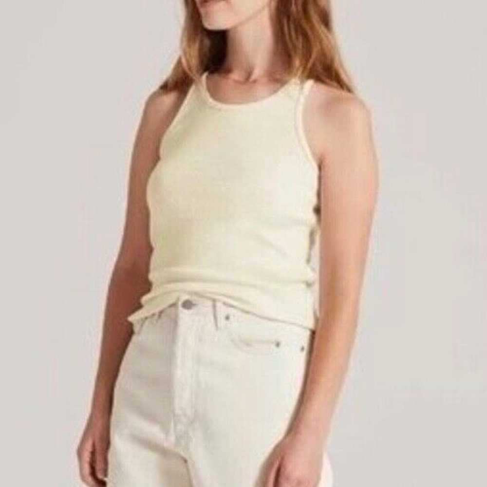 Allbirds The Ribbed Tank in Natural White